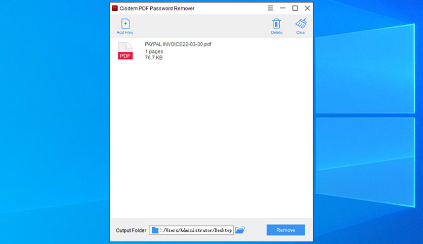 Cisdem PDF Password Remover Crack