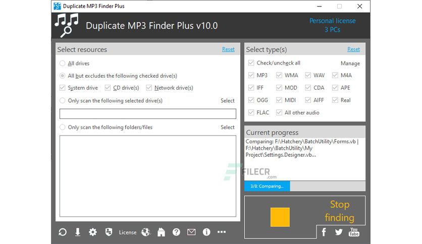 TriSun Duplicate MP3 Finder Plus Crack