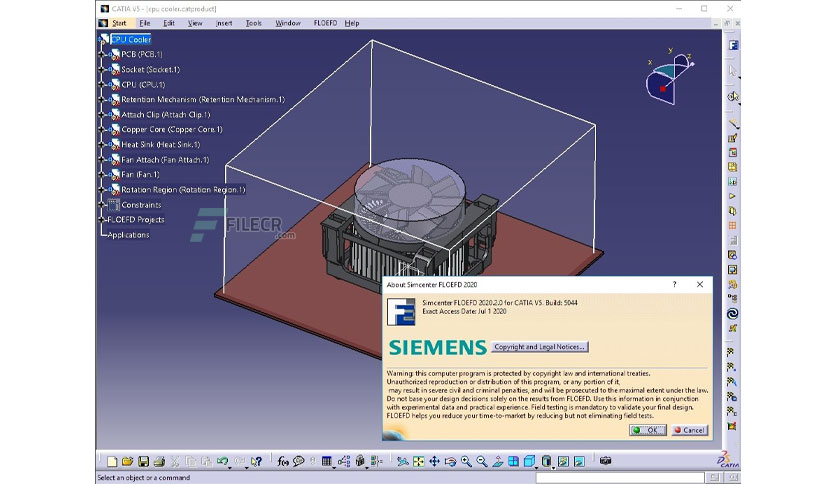 Siemens Simcenter FloEFD for CATIA V5 Crack